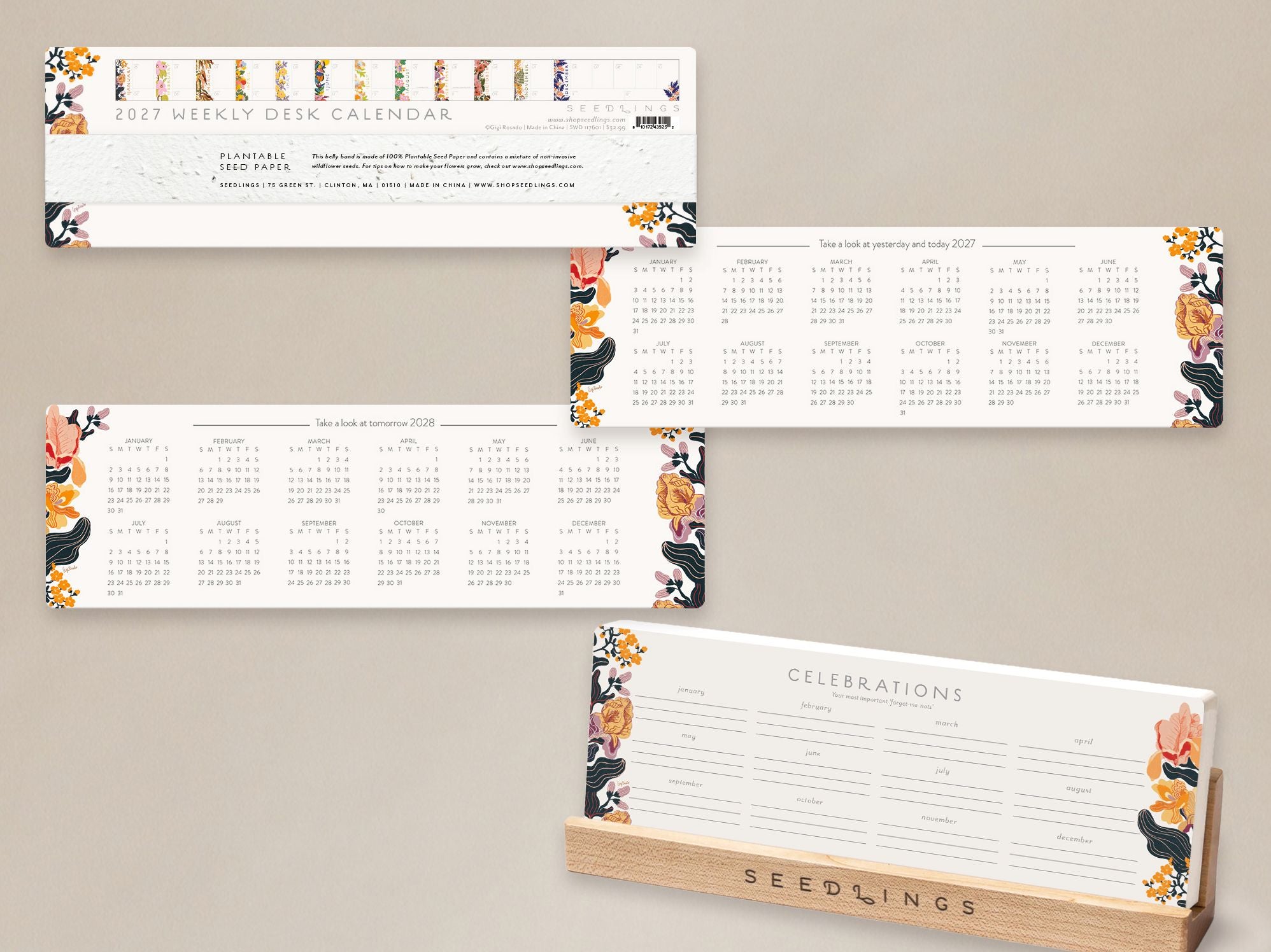 2027 Seedlings Soft Days Ahead Desk Planner - Image 7