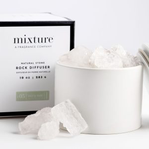 Lava Rock Diffuser White- No 5 Salt and Sage Scent