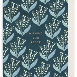 Wishing You Peace Lilly Sympathy Card