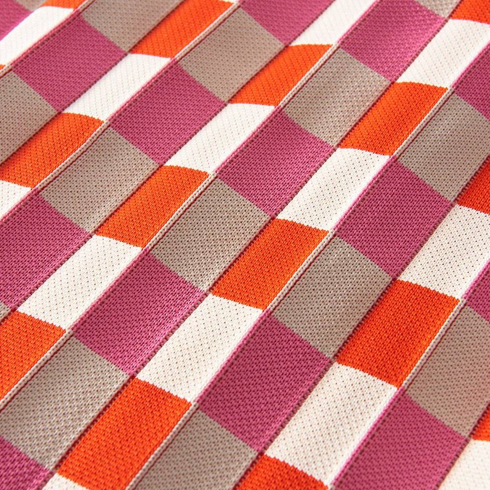 Accordion Checked Tote - Image 2