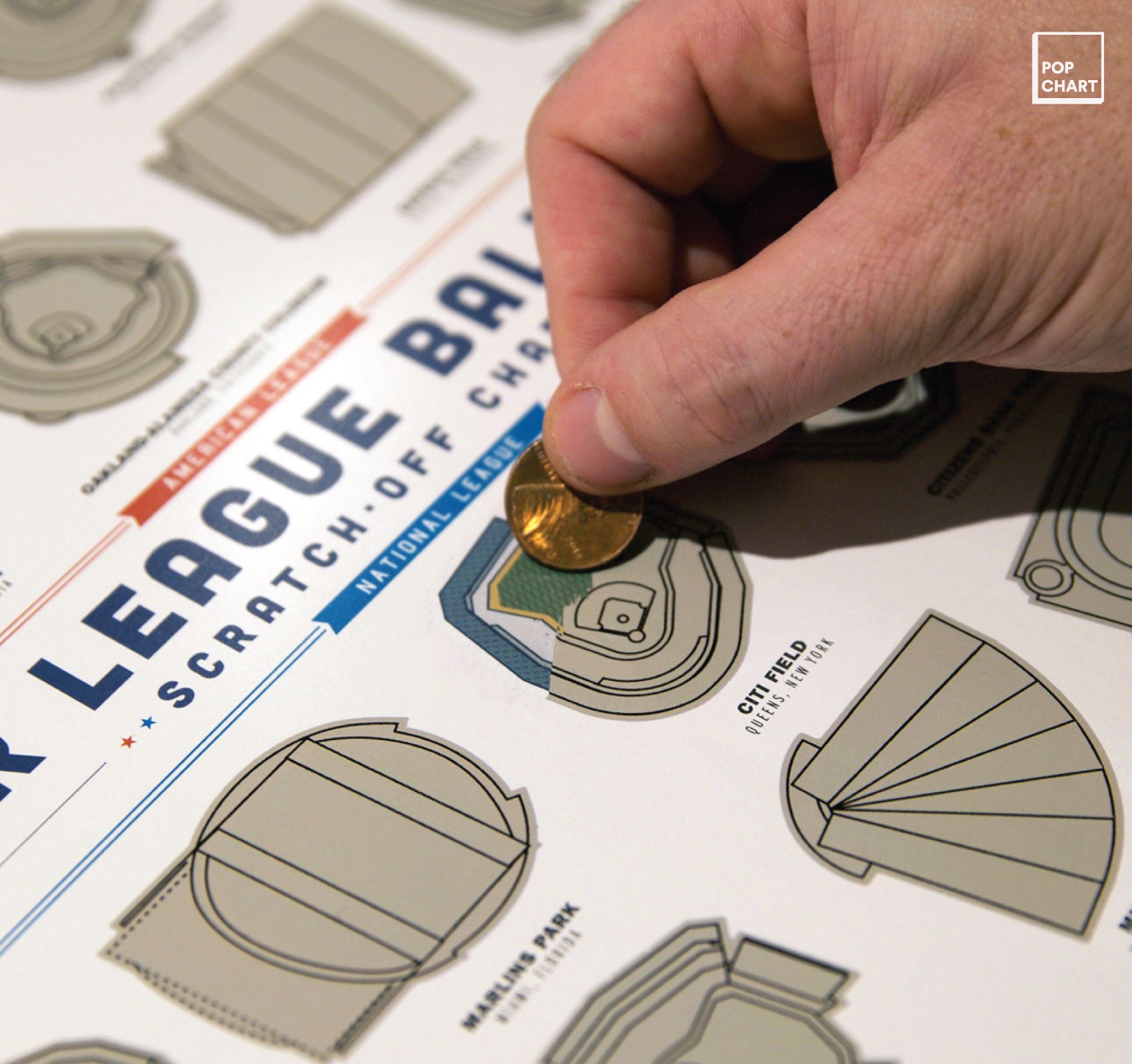 Major League Ballparks Scratch-off Chart - Image 2