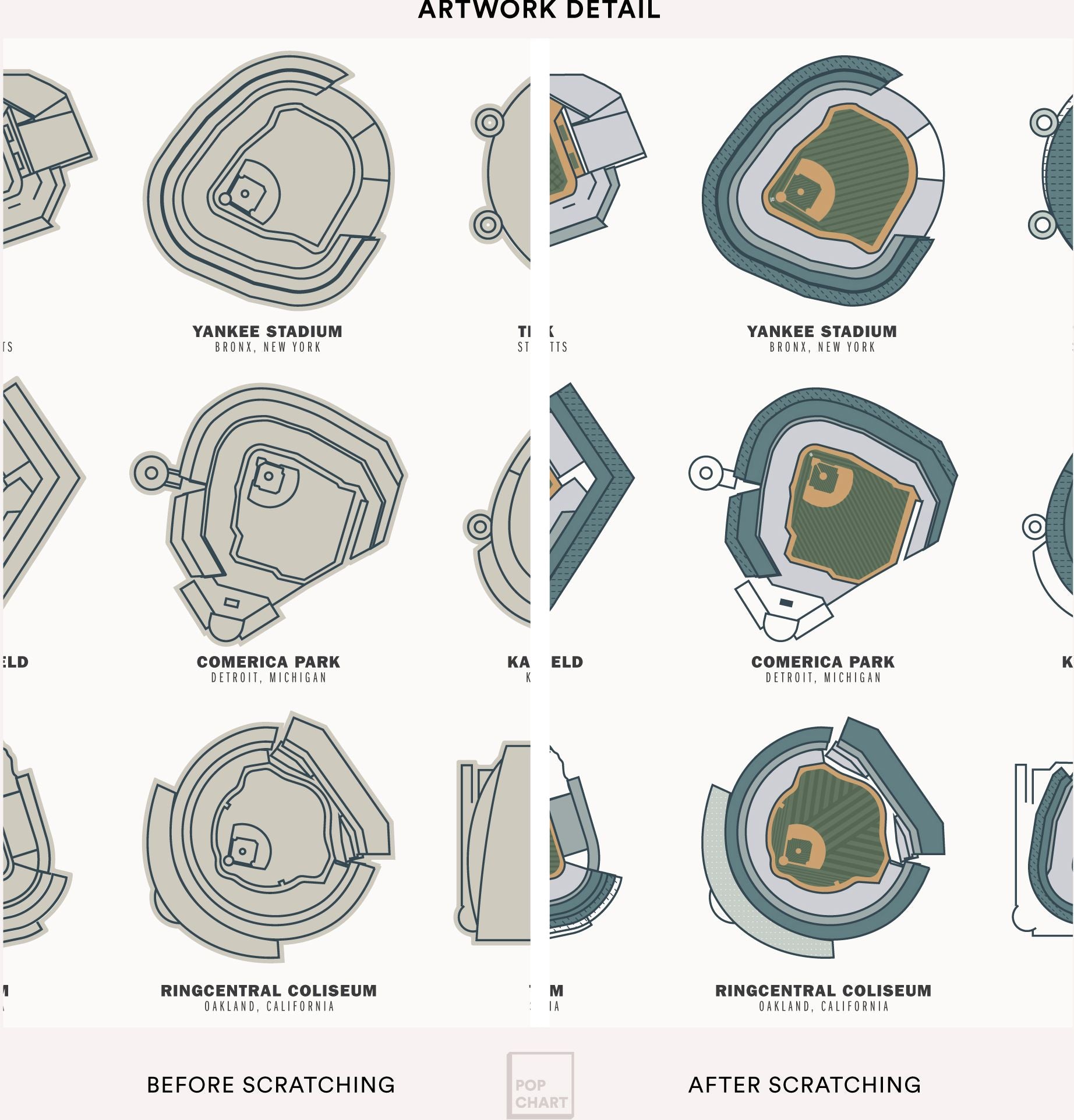 Major League Ballparks Scratch-off Chart - Image 3