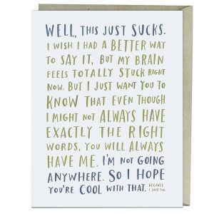 Awkward Sympathy Empathy Card