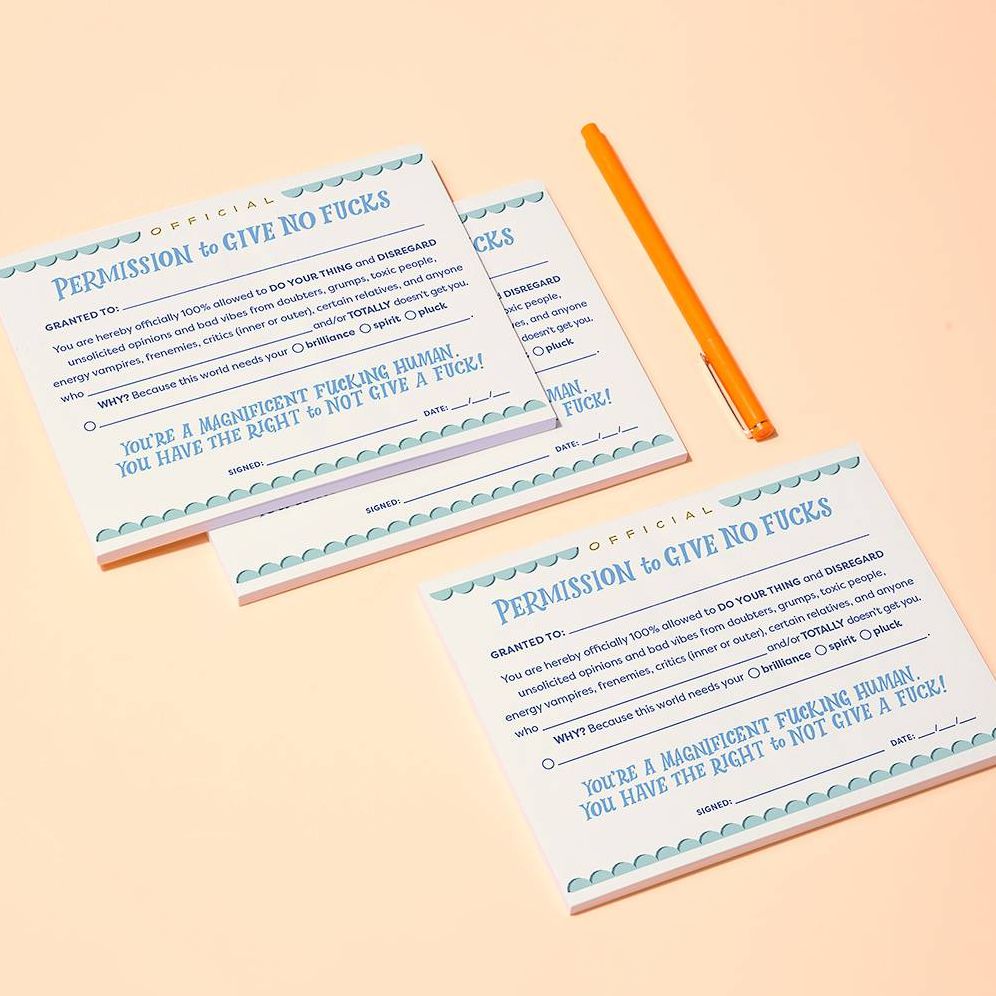 Permission to Give No Fucks Notepad - Image 2