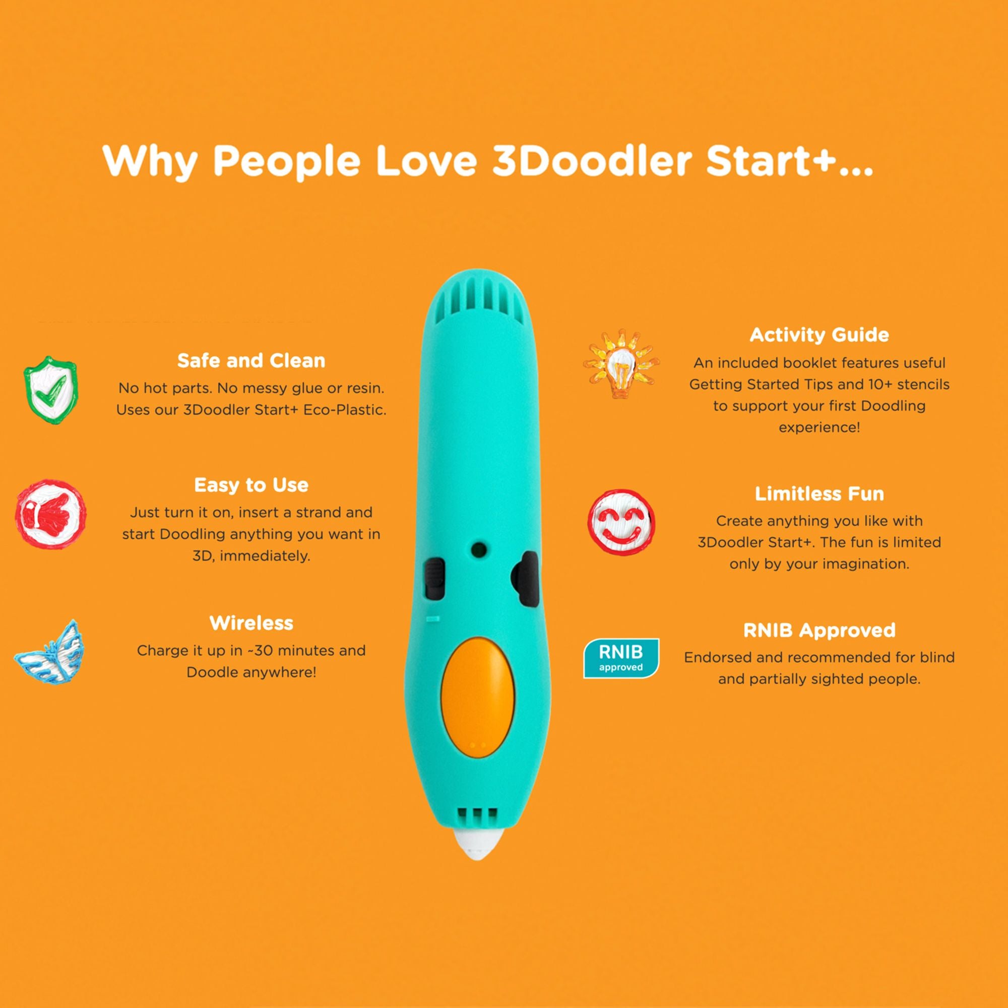 3Doodler Start+ Essentials 3D Pen Set for Kids. Easy to Use. Learn from Home Art Activity Set. Educational STEM Toy for Boys & Girls Ages 6+ - Image 6