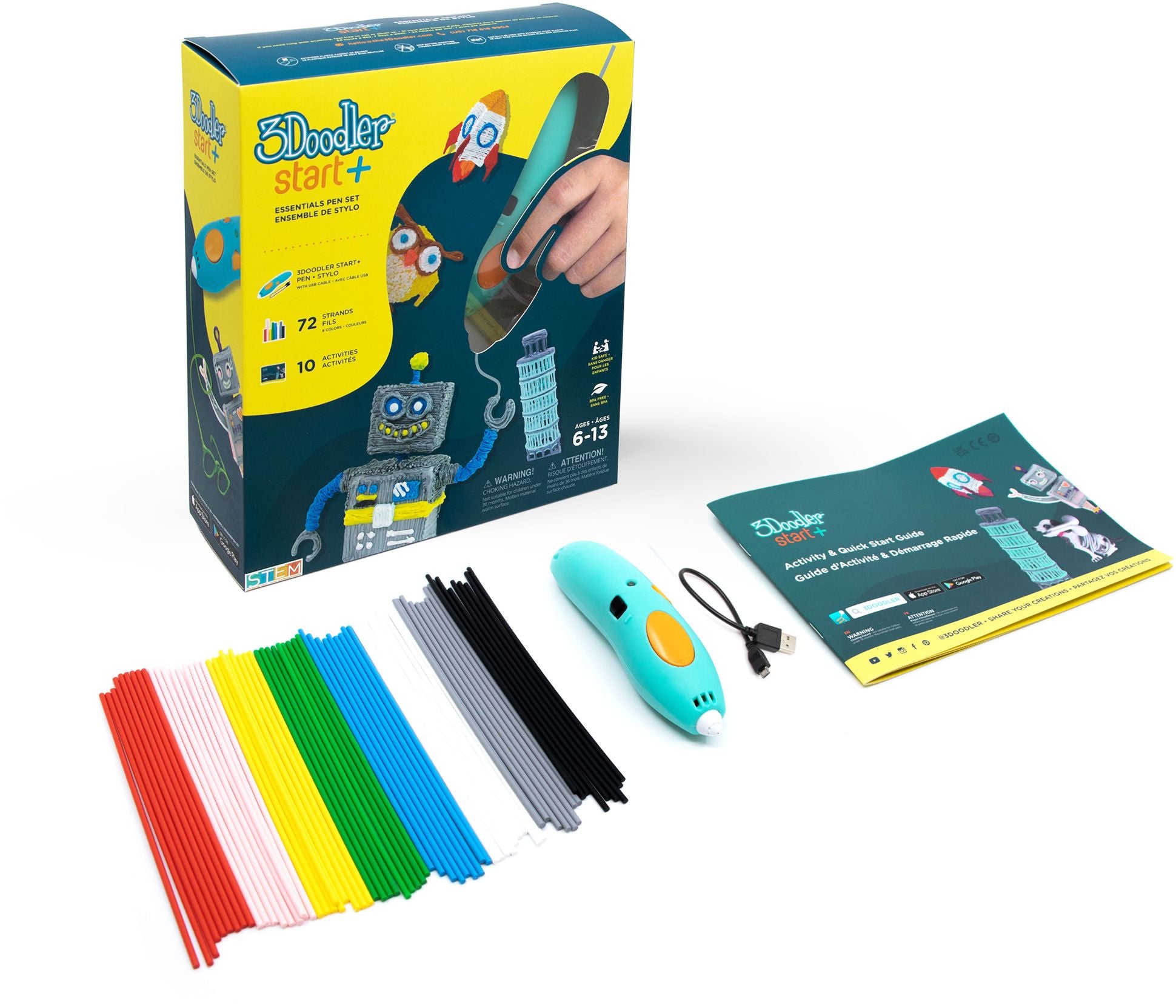 3Doodler Start+ Essentials 3D Pen Set for Kids. Easy to Use. Learn from Home Art Activity Set. Educational STEM Toy for Boys & Girls Ages 6+ - Image 7