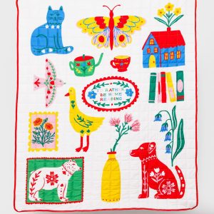 Quilted Blanket. Scandinavian Icons