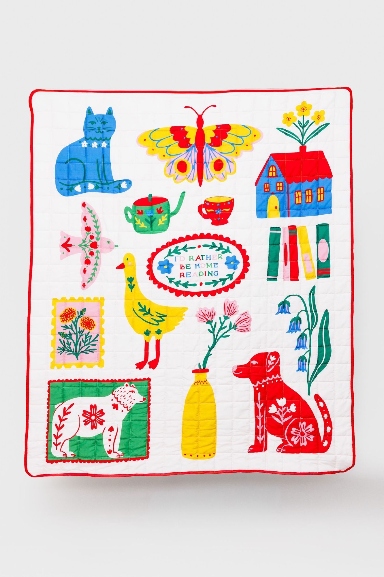 Quilted Blanket. Scandinavian Icons