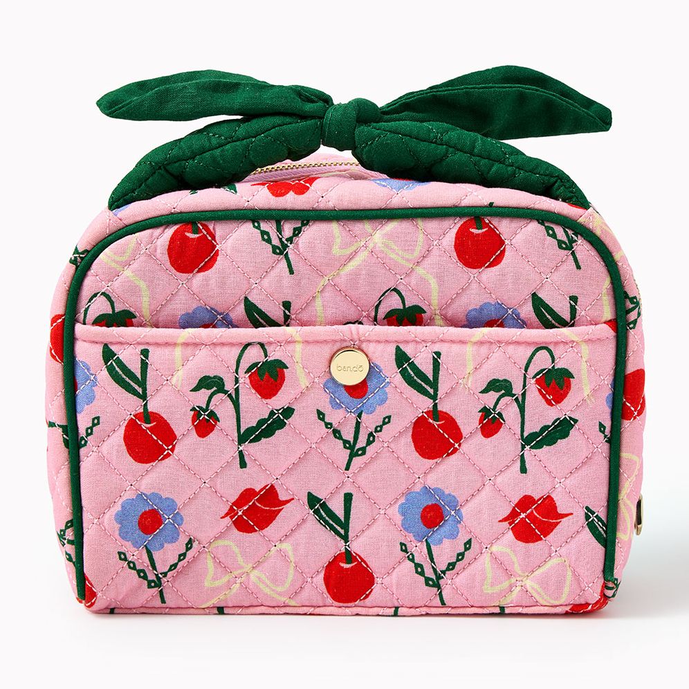 Getaway Toiletry Bag. Cherry Lips