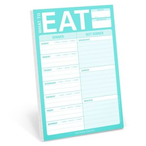 What to Eat Knock Knock Pad with Magnet (Mint Green)