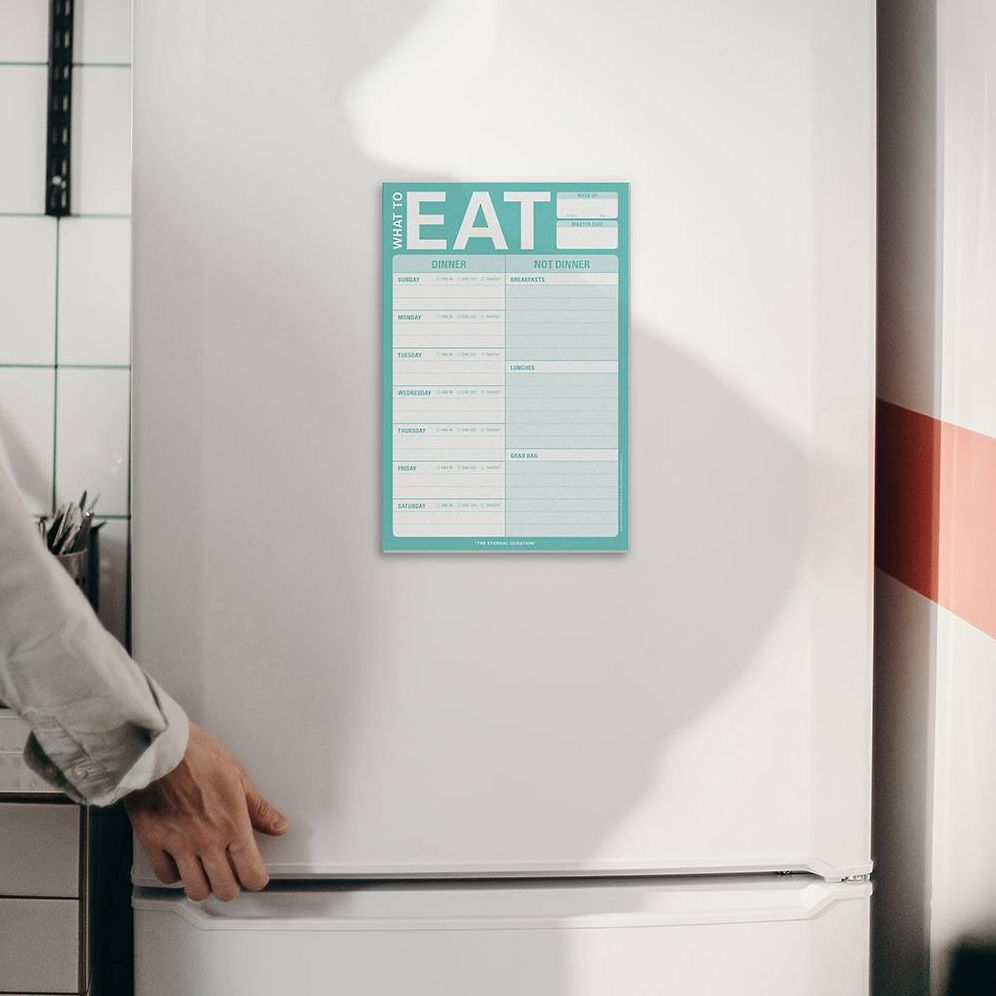 What to Eat Knock Knock Pad with Magnet (Mint Green) - Image 2
