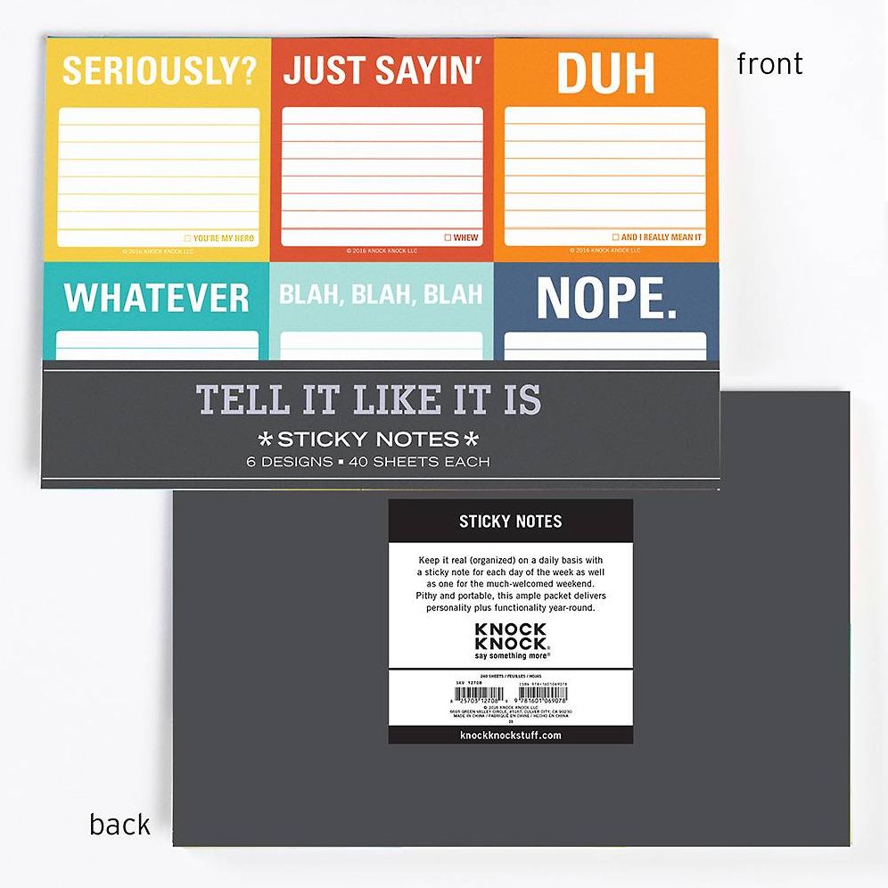 Tell It Like It Is Sticky Notes Set - Image 3