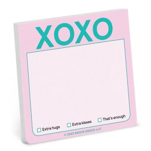 XOXO Knock Knock Sticky Notes (Pastel Version)