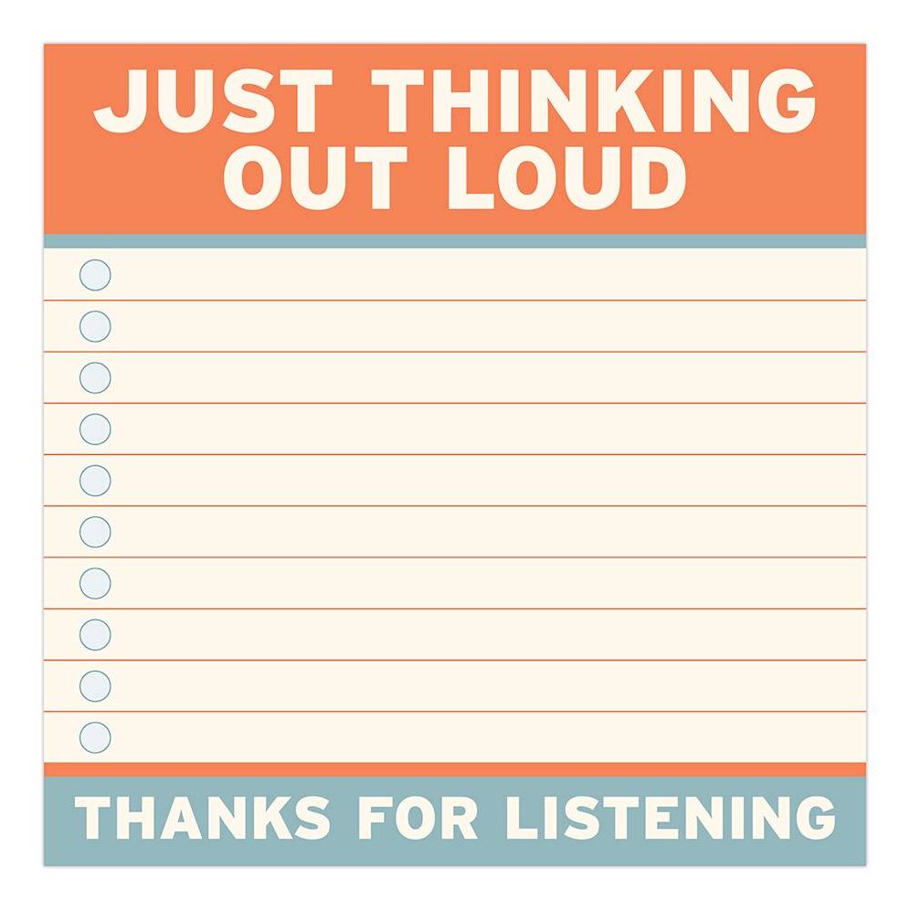 Thinking Out Loud Large Sticky Notes - Image 2