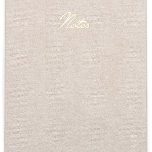 Vegan Suede Reporter Notepad - Taupe