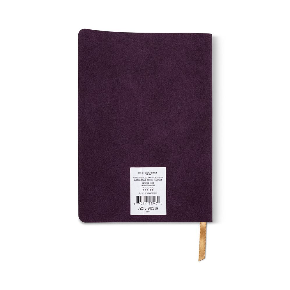 Plum Vegan Suede Journal 6 x 8 - Image 5
