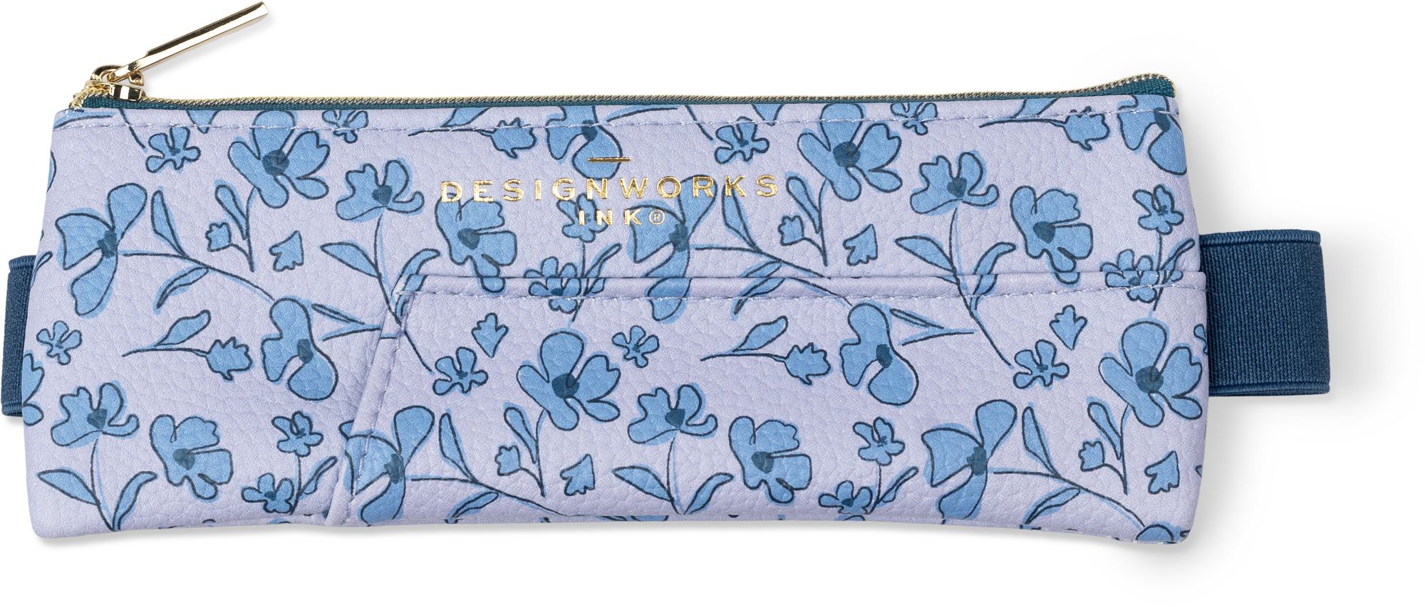 Blue Floral Journal Pencil Pouch - Image 2