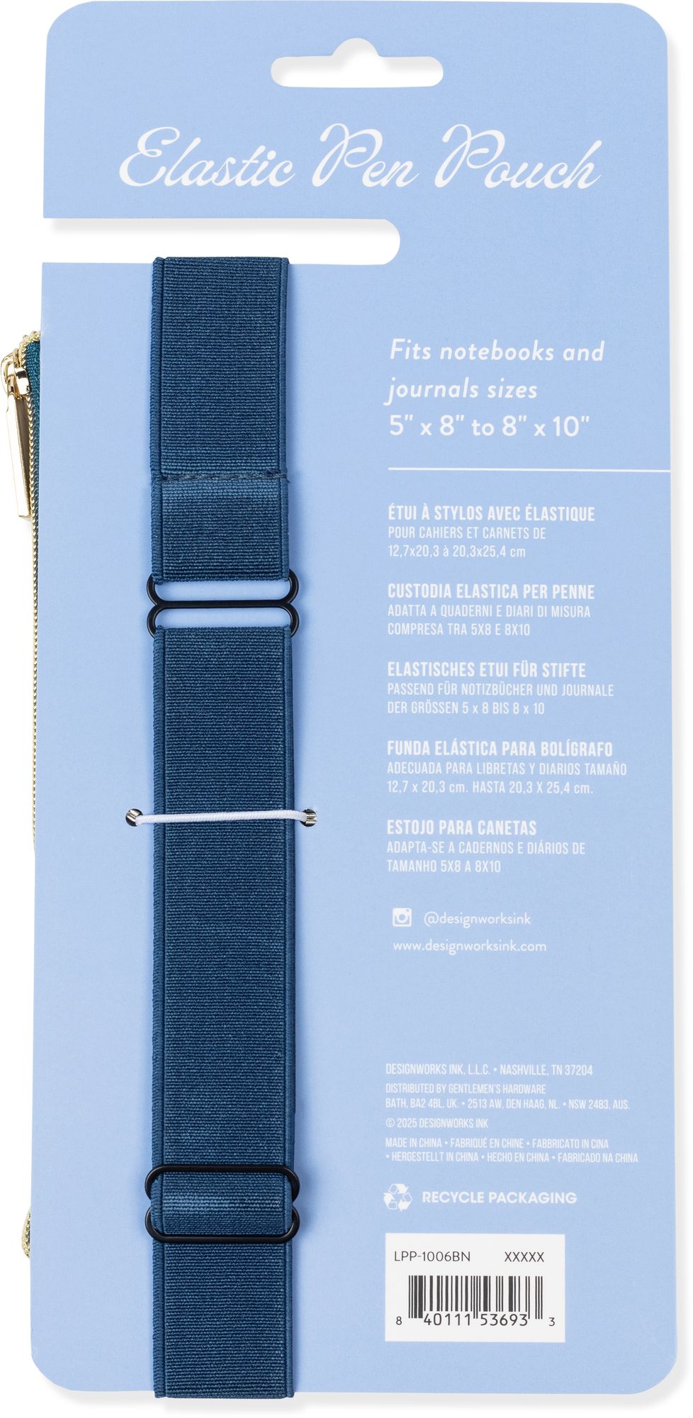 Blue Floral Journal Pencil Pouch - Image 3