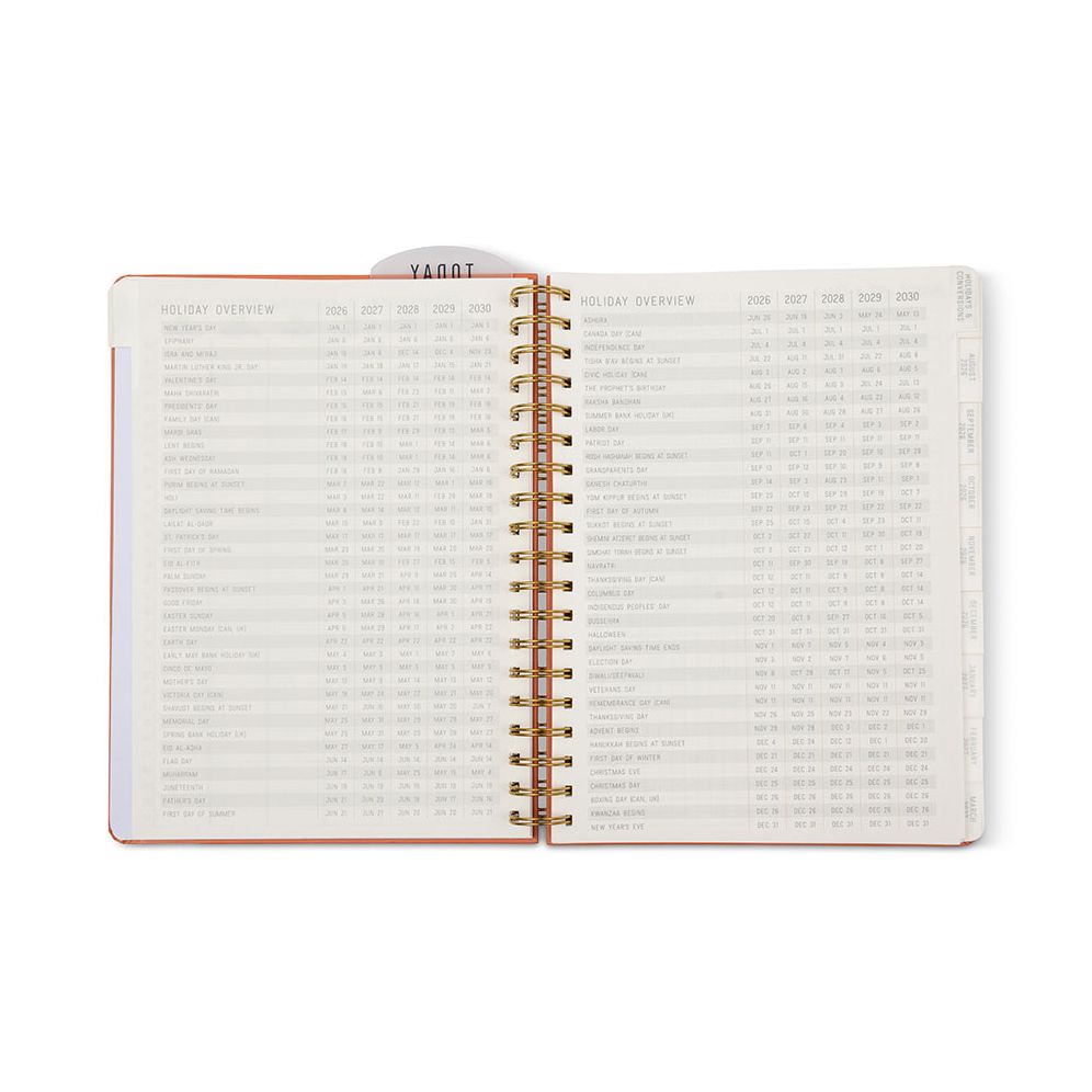2026-2027 Tangerine Standard Issue Weekly Desk Planner - Image 8