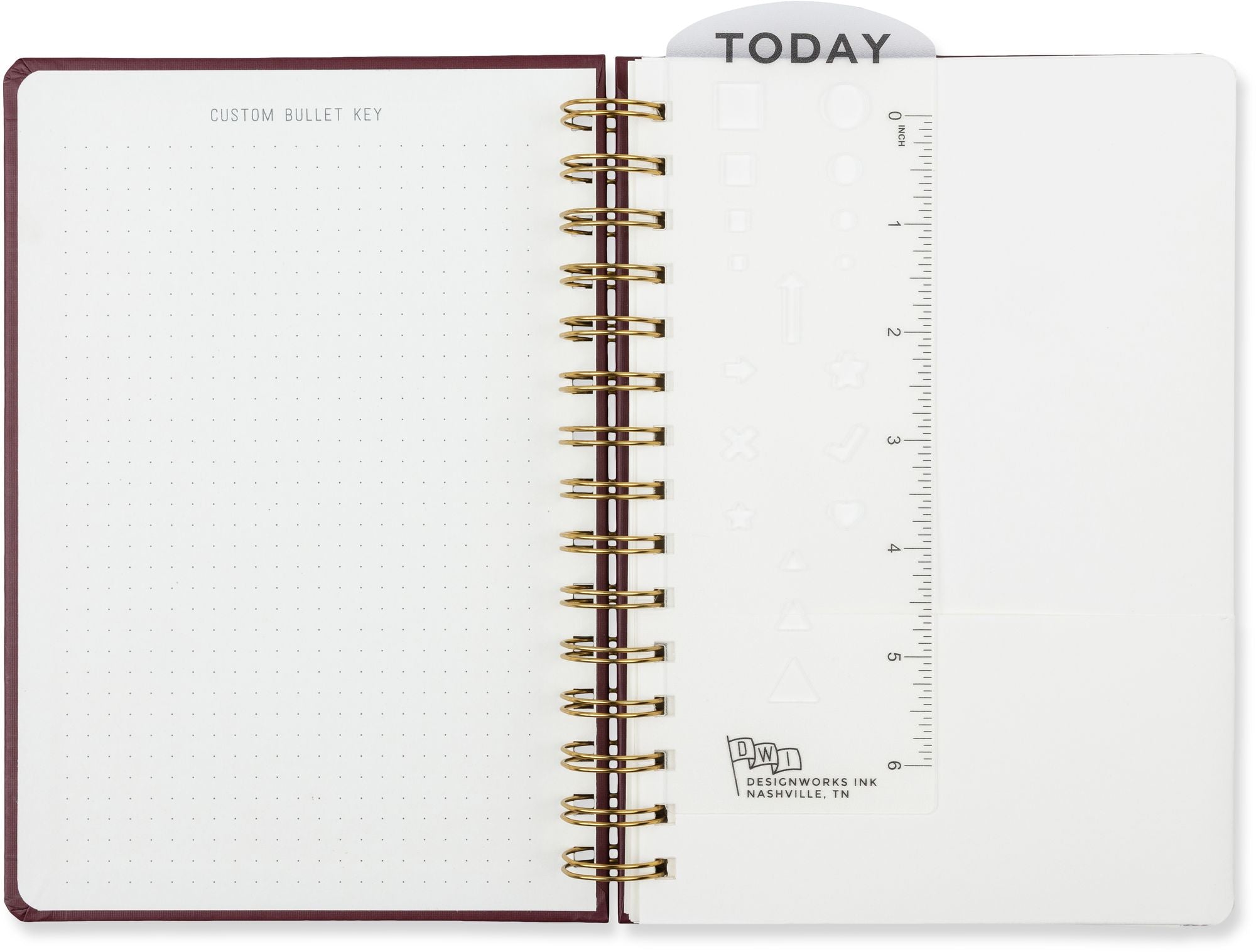 2027 Standard Issue Maroon Weekly Desk Planner - Image 3