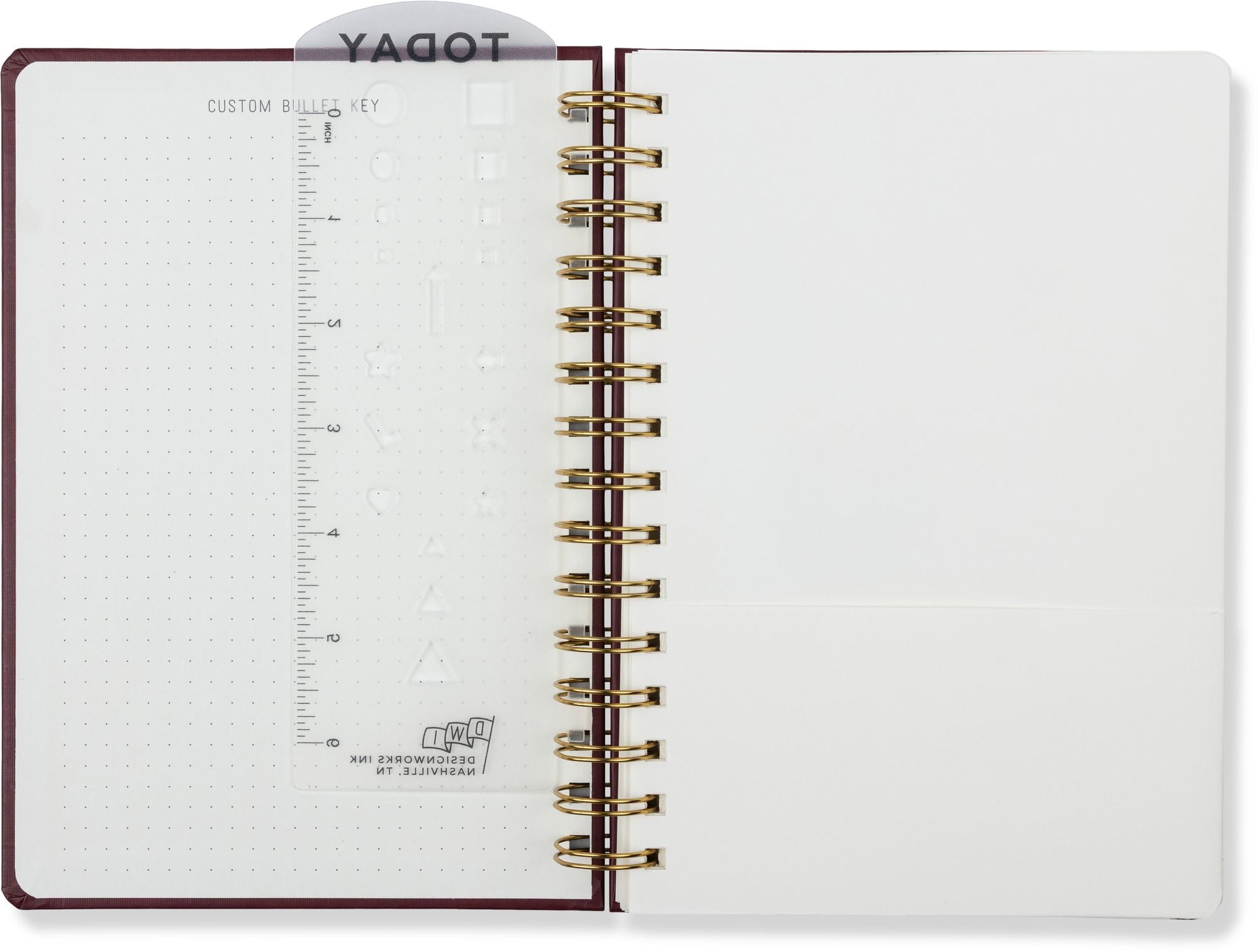 2027 Standard Issue Maroon Weekly Desk Planner - Image 4