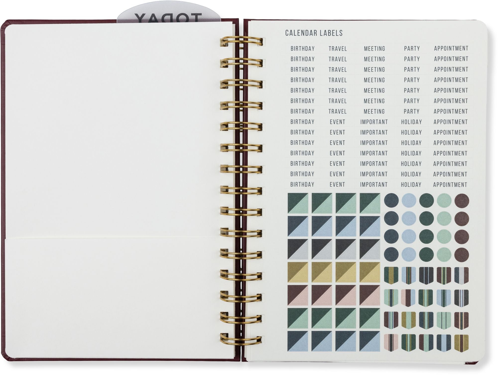 2027 Standard Issue Maroon Weekly Desk Planner - Image 5