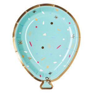 Diecut Balloon Salad Plate S/8