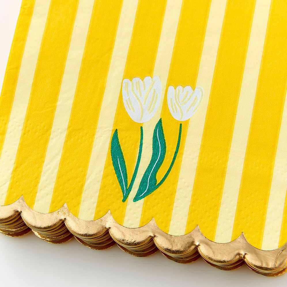Tulip Stripe Guest Napkin - Image 2