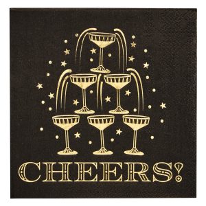 Midnight Sparkle Cheers Cocktail Napkin