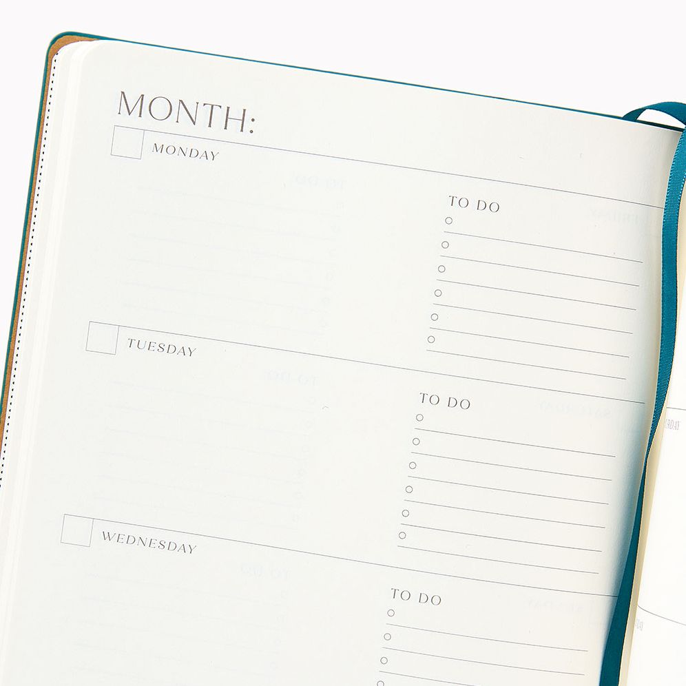 Teal Paper Wasp LG Undated Planner - Image 4