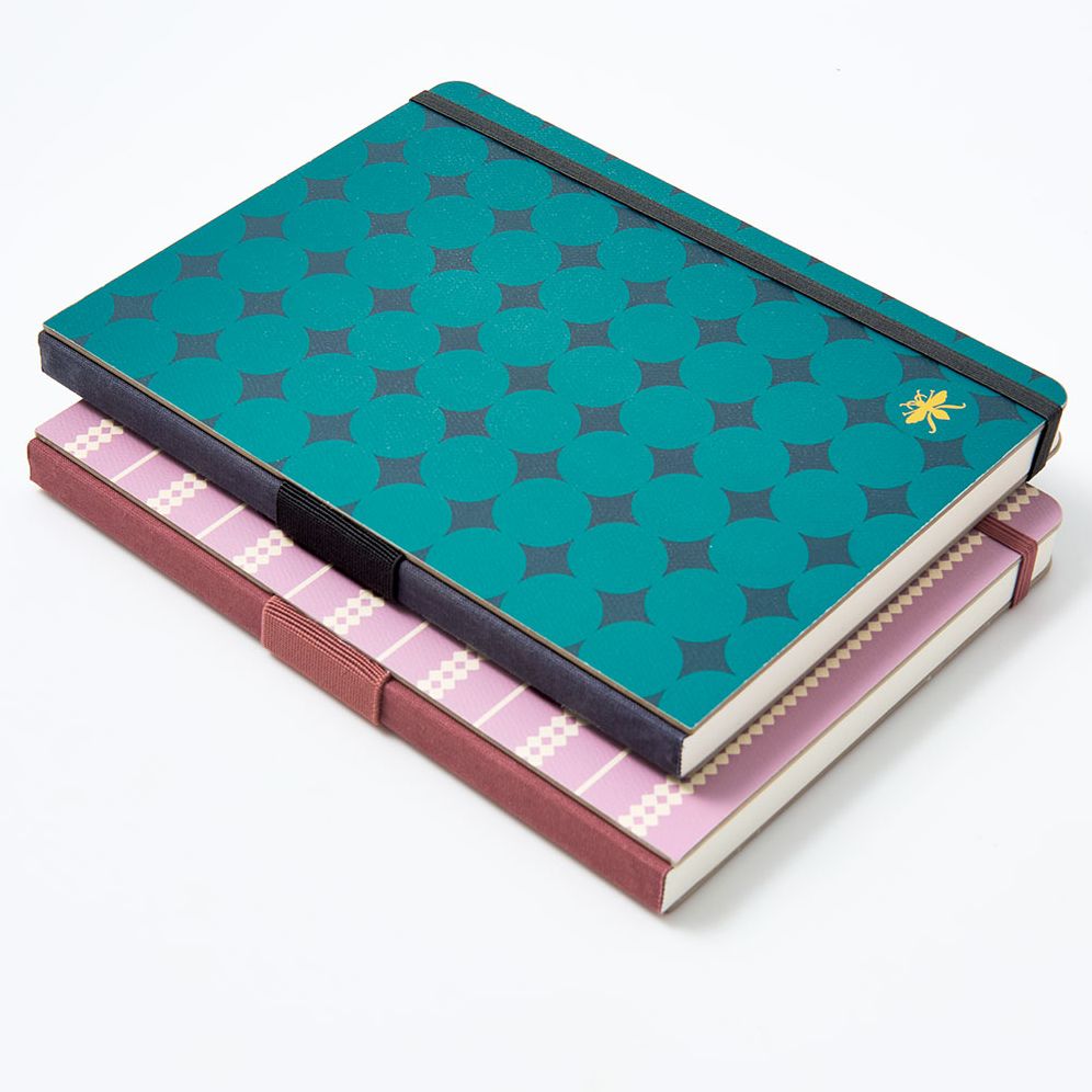 Teal Diamond Paper Wasp LG Dotted Journal - Image 2
