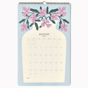 2026-2027 Paper Source Modern Vases Tall Wall Calendar