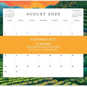 2026-2027 Paper Source Landscapes 17-Month Magnetic Calendar