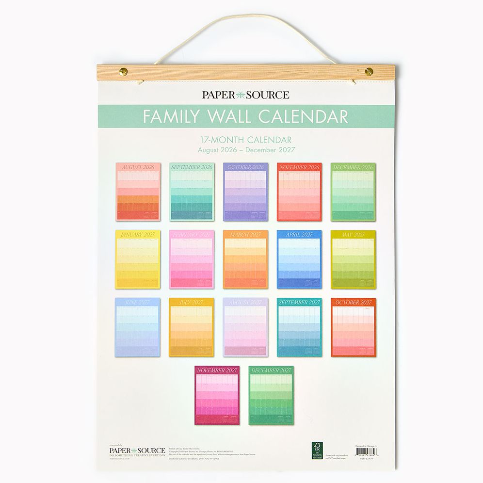 2026-2027 Paper Source Family Wall Calendar - Image 5