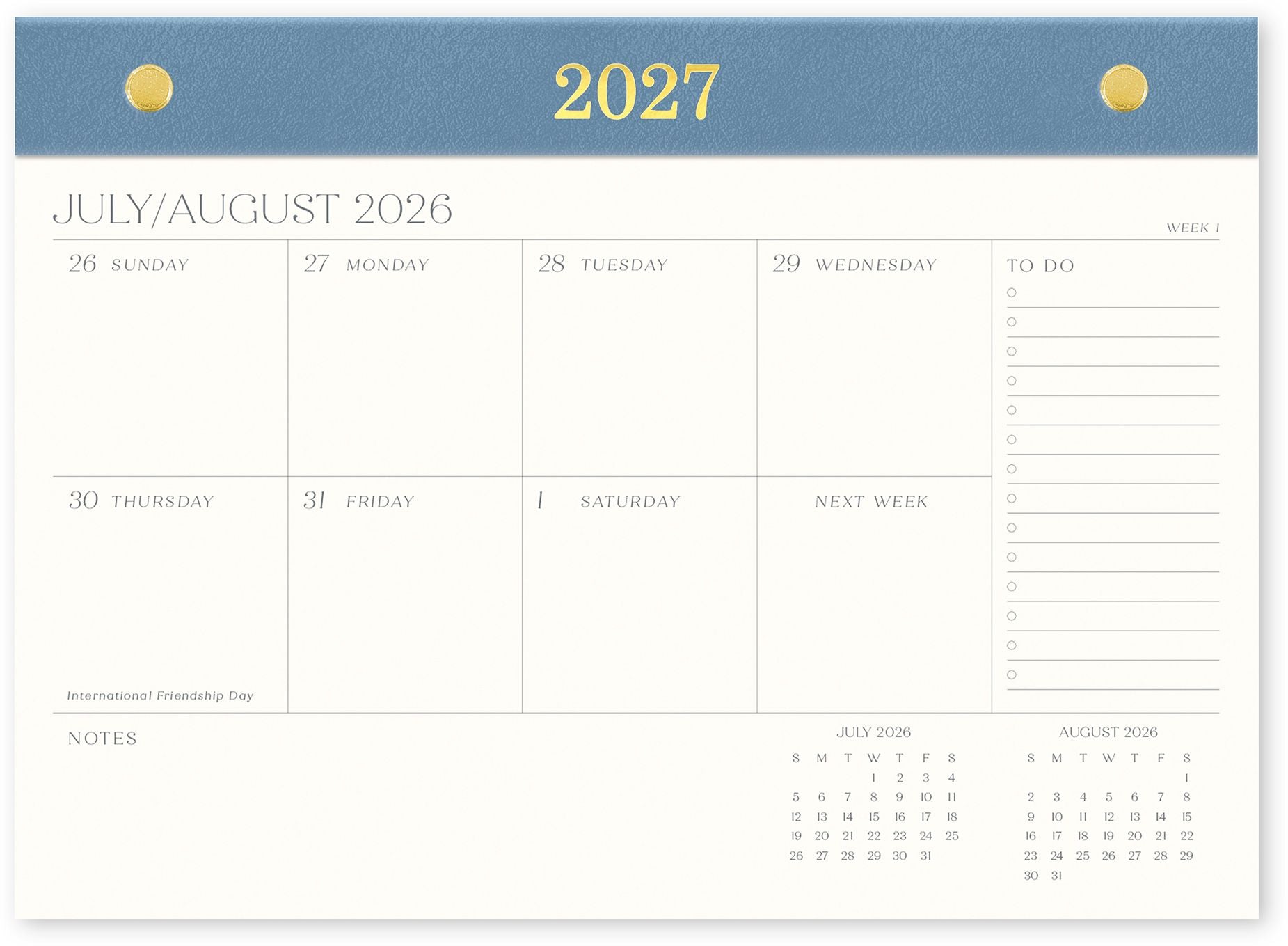 2026-2027 Paper Source Chicago Ave 17-Month Desk Pad