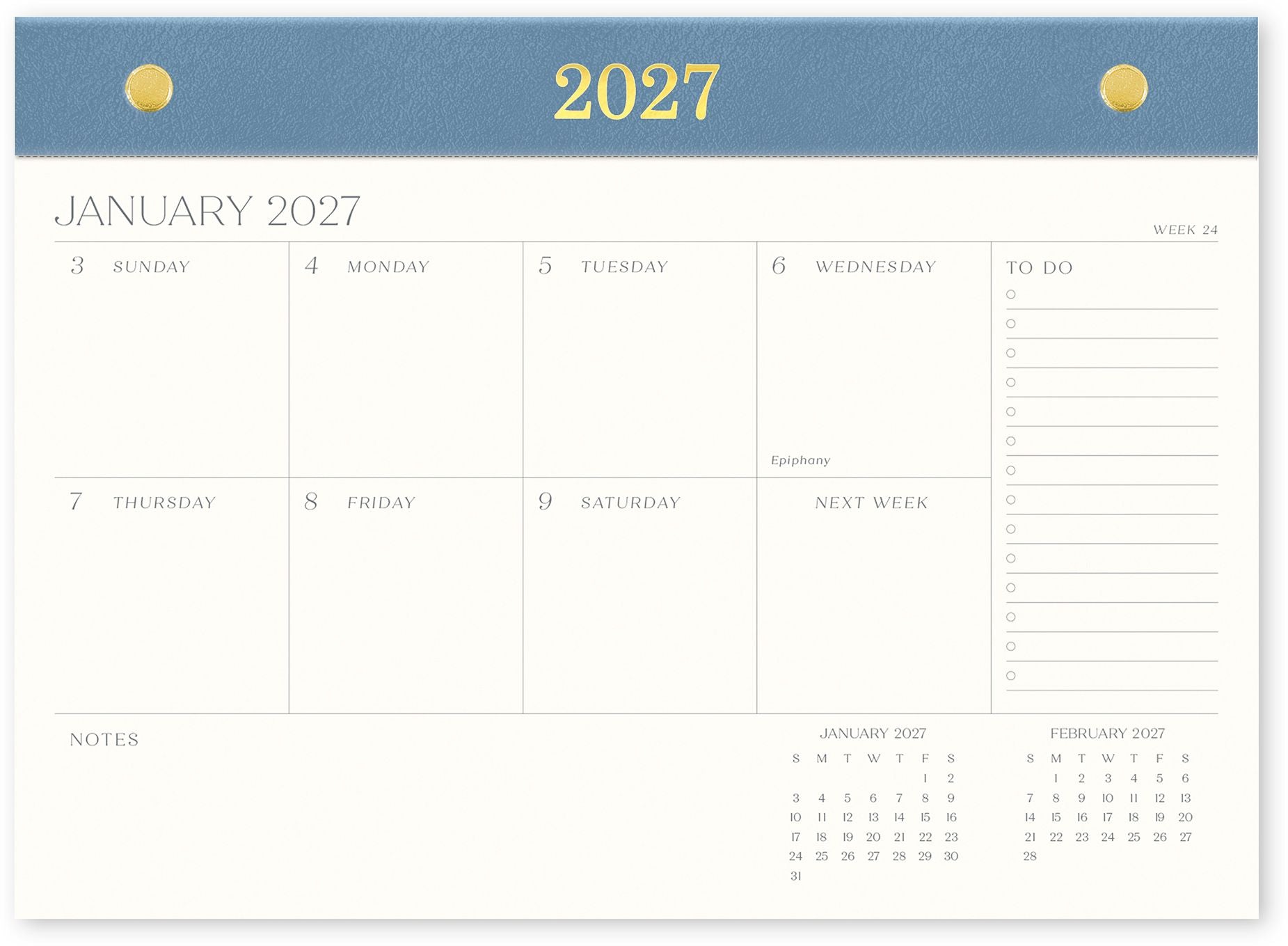 2026-2027 Paper Source Chicago Ave 17-Month Desk Pad - Image 2