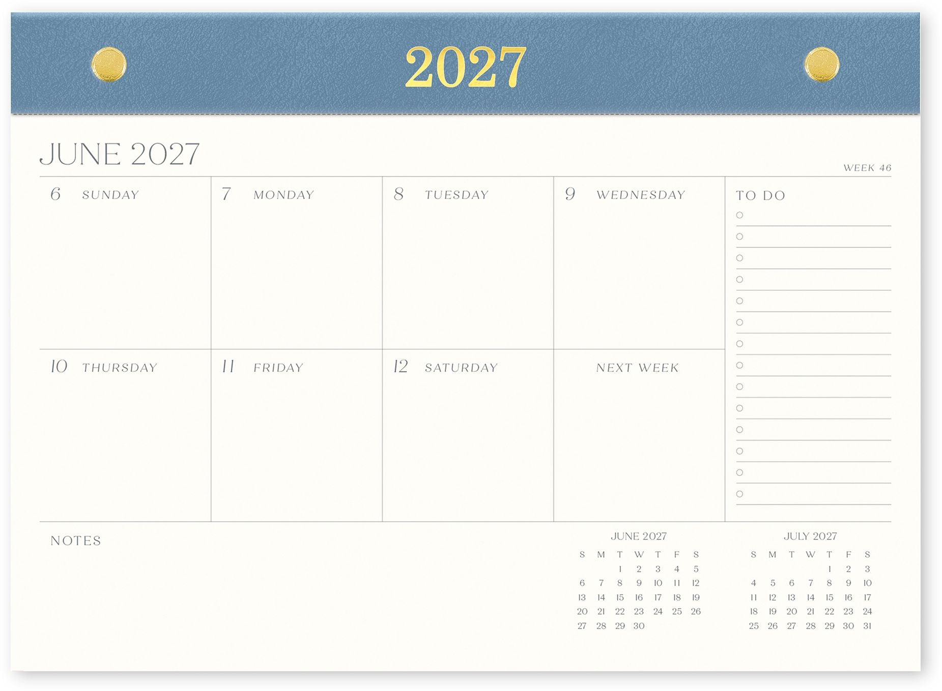 2026-2027 Paper Source Chicago Ave 17-Month Desk Pad - Image 3