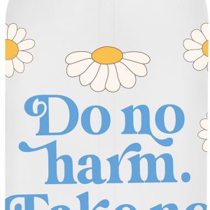 Do No Harm Glass Water Bottle with Straw
