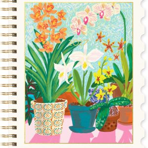 2027 Paper Source Orchid Stamps Die-Cut 12M Planner