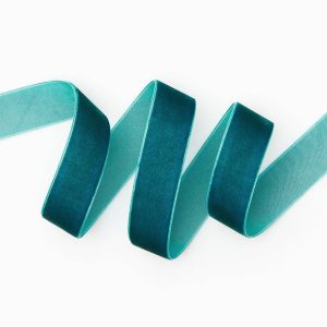Velvet Blue Ribbon 1 5 YD