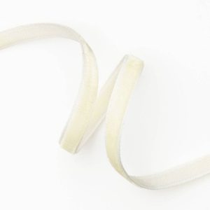 Cream Velvet Ribbon 1/4 10 YD