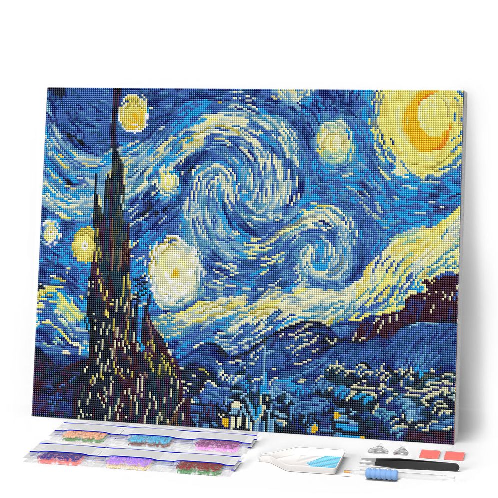 Starry Night 16x20 Diamond Art Kit - Image 2