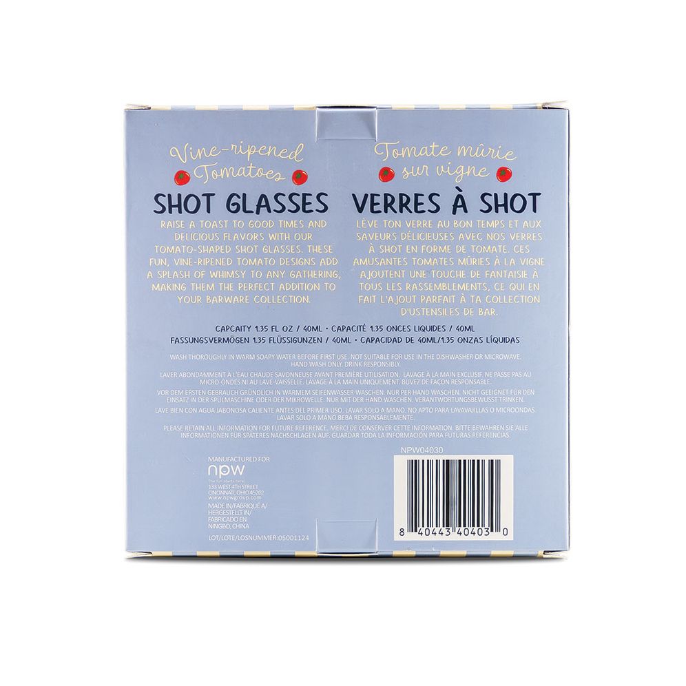 Italian Summer Tomato Vine Ripened Shots Set of 4 - Image 3
