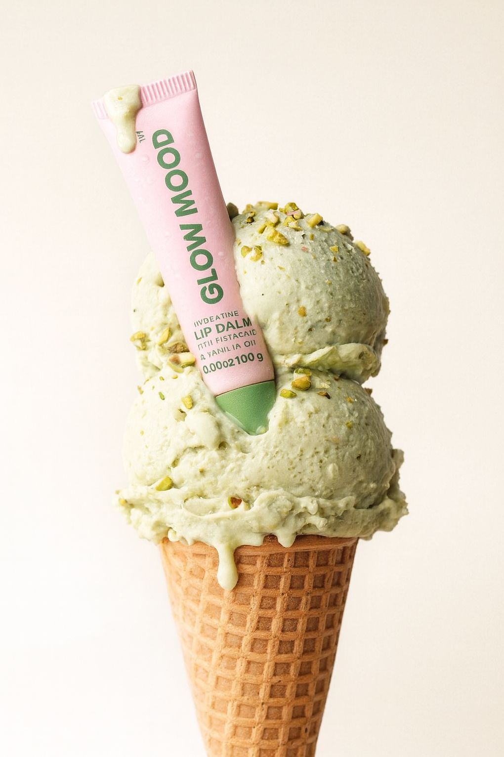 Glow Mood Pistachio and Vanilla Lip Balm - Image 3