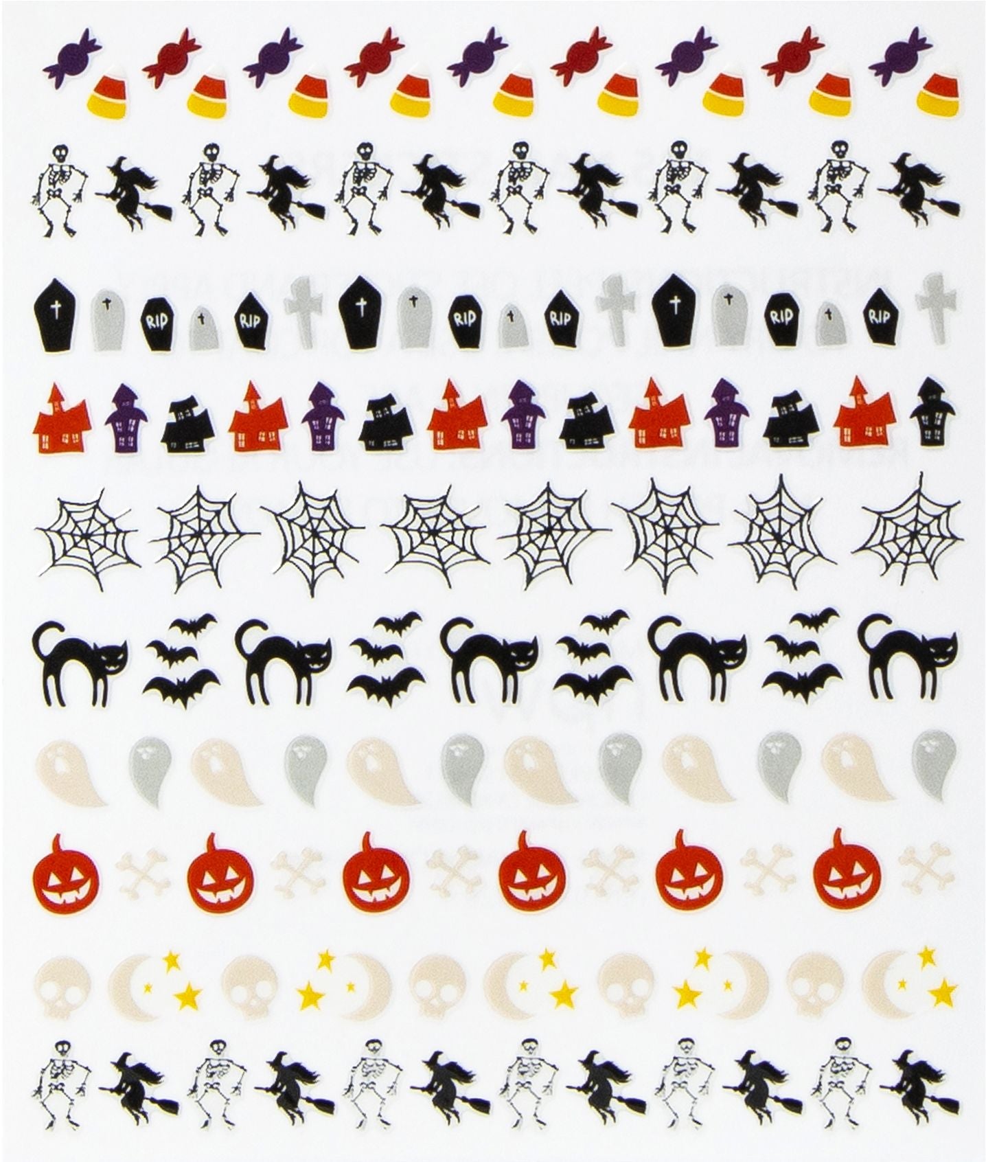 Halloween 26' Bat Nail Stickers - Image 3