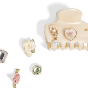 KitschPop Cloud Clip 7pc Set Vintage - Pearlized Cream