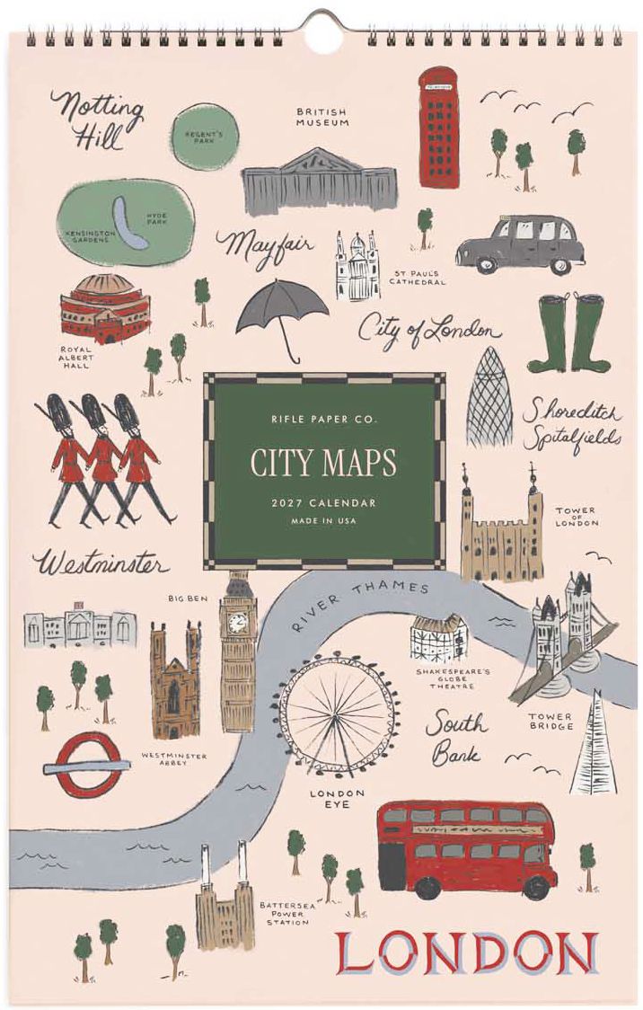 2027 Travel Sketches Wall Calendar