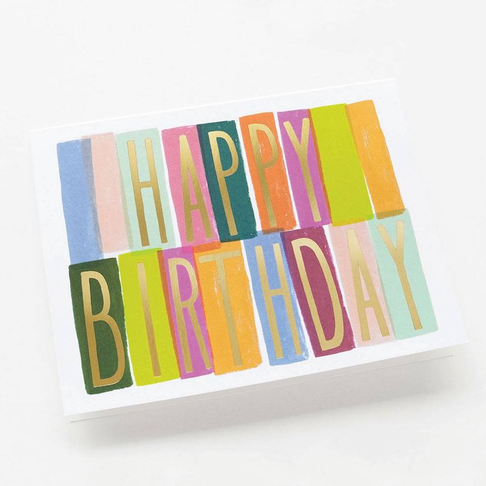 Happy Birthday Foil Stationery Set - Image 2
