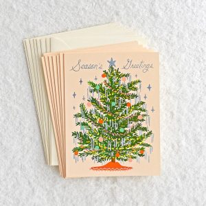 Glitzy Tree Holiday Card Set