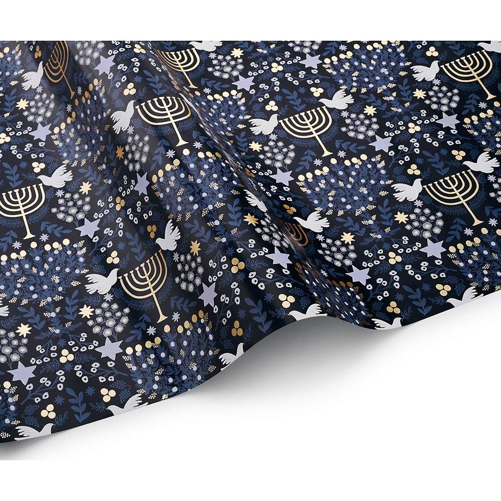 Rifle Paper Co. Hanukkah Floral Wrapping Paper - Image 2
